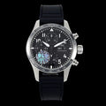 IWC Pilot 41mm Black Dial Steel Case Rubber Strap