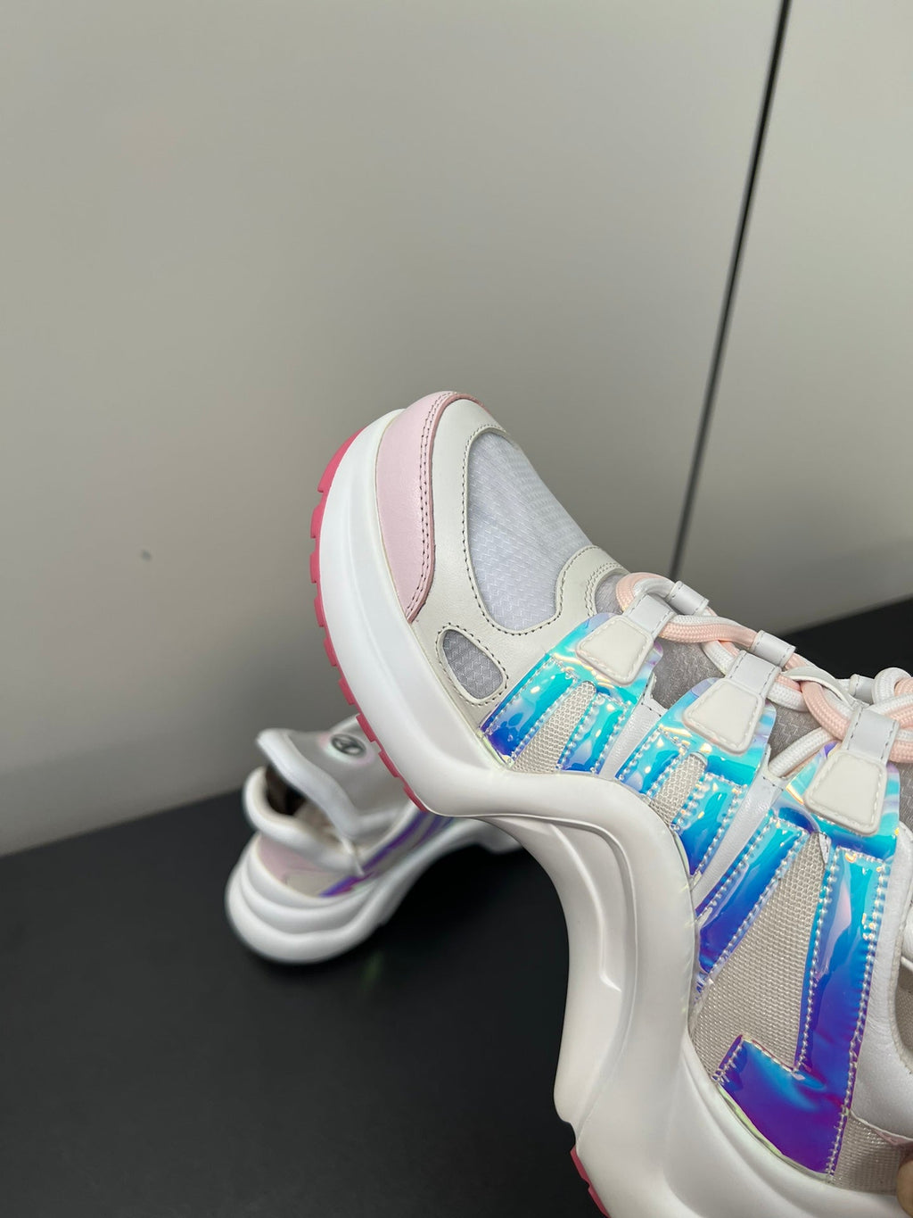 LV Archlight Sneaker 50mm White Mix Pink Fabric