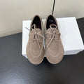 The Row Diana Loafer Light Taupe Suede Calfskin 339998