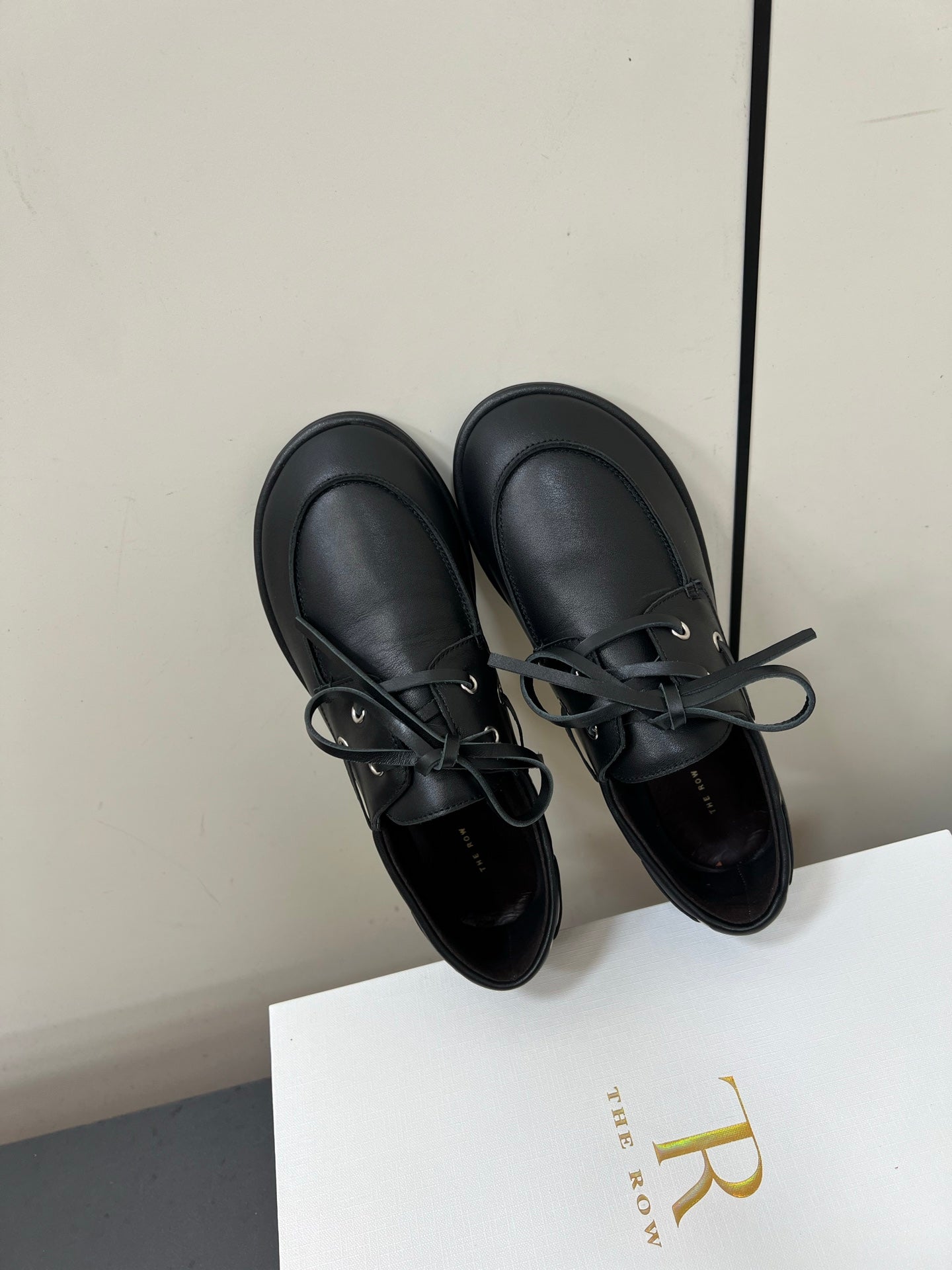 The Row Diana Loafer Black Calfskin 340000