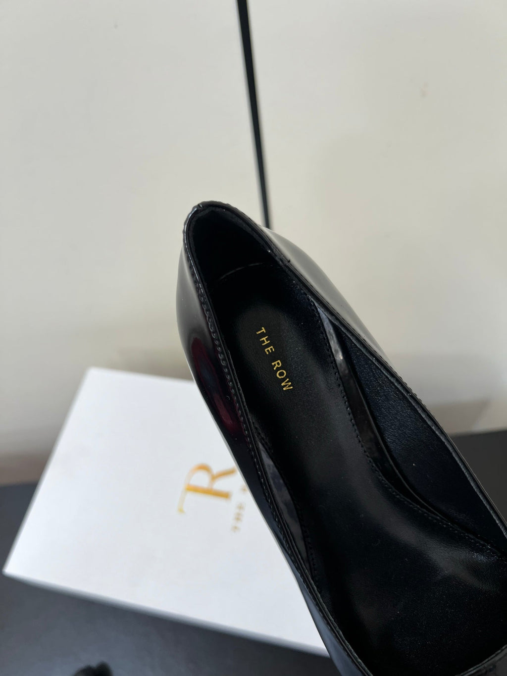 The Row Viv Kitten Pumps 3.5cm Black Leather 340010
