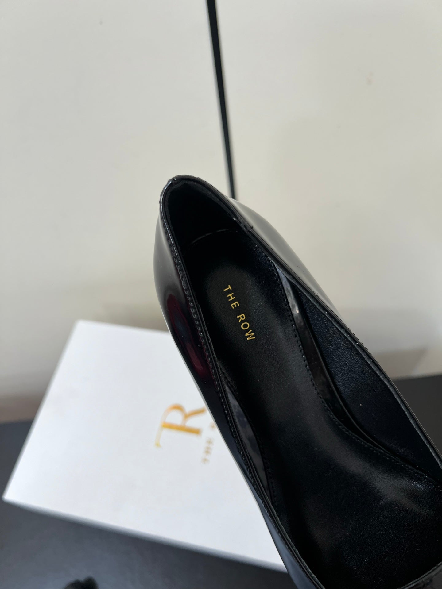 The Row Viv Kitten Pumps 3.5cm Black Leather 340010