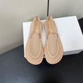 The Row Loafer Beige Mesh And Sheepskin 340015