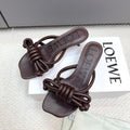 Loewe Flamenco Knot Chocolate Sheepskin 664828