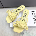 Loewe Flamenco Knot Lemon Yellow Sheepskin 664829