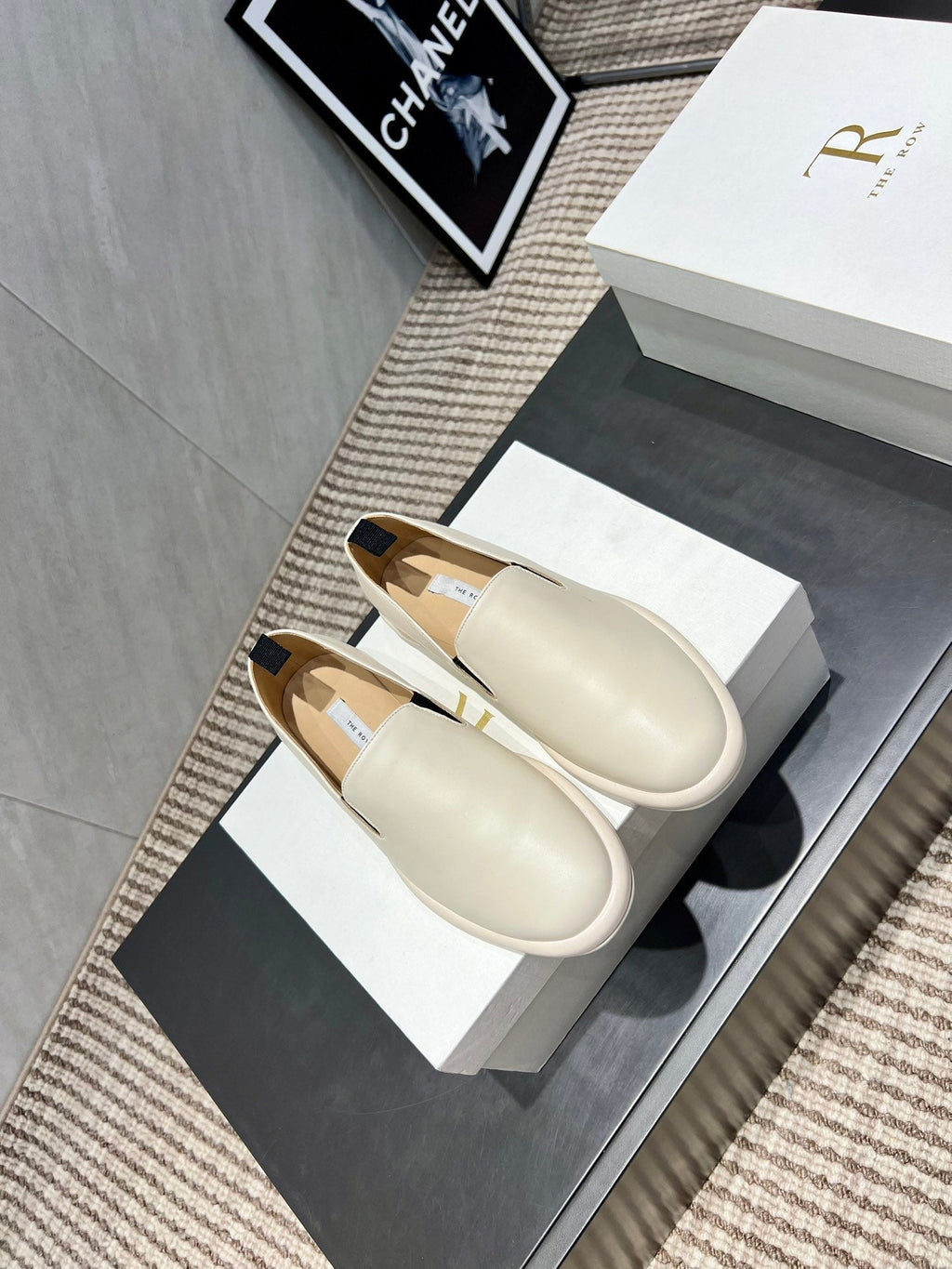 The Row 2025 Loafer Cream Cowhide 540487