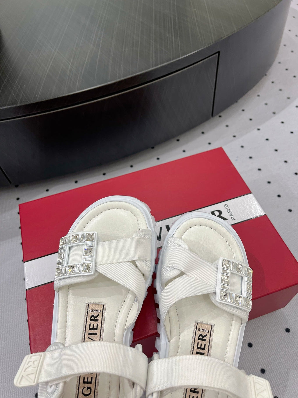 Viv Comfort Sandals White Sheepskin 295953