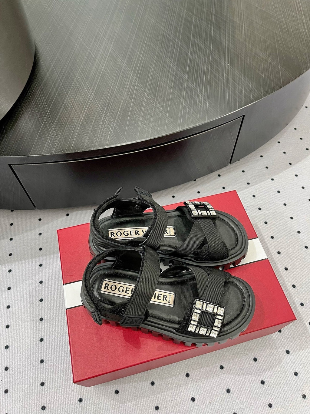 Viv Comfort Sandals Black Sheepskin 295954