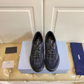 Prada Speedrock Sneaker Navy Blue Suede Mesh 687798