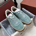 LP sneaker unisex style light aqua sheepskin mix suede 384720