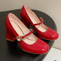Viv 25 Mary Jane 60 Red Patent Calf Leather 247885
