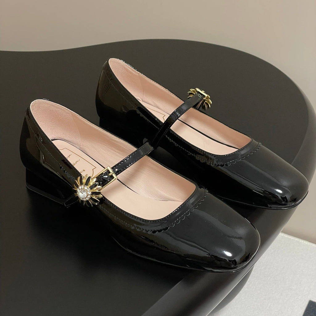 Viv 25 Mary Jane 2.5cm Black Patent Calf Leather 247892