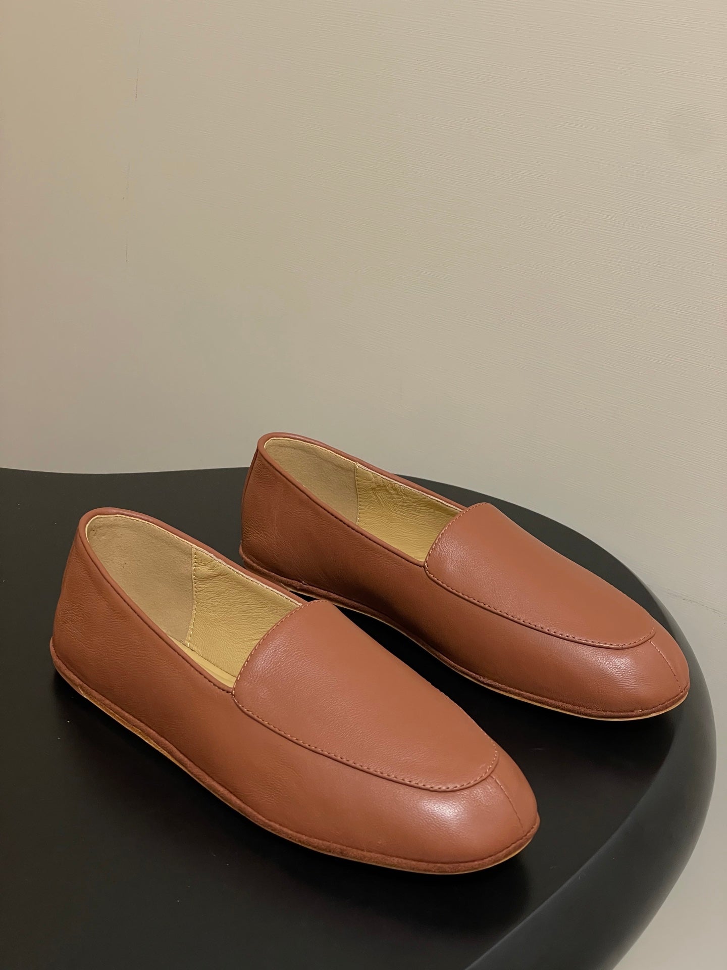 LP Anton Walk Loafers Brown Sheepskin 474797