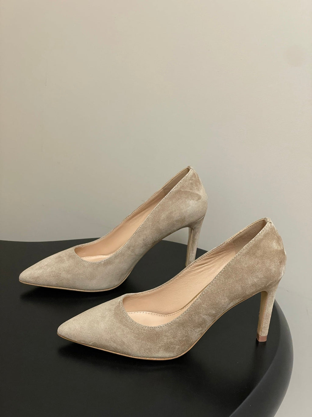 LV GALA High Heels Flats Series 85mm Beige  Suede 534539