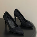 LV GALA High Heels Flats Series 85mm Black Suede 534540