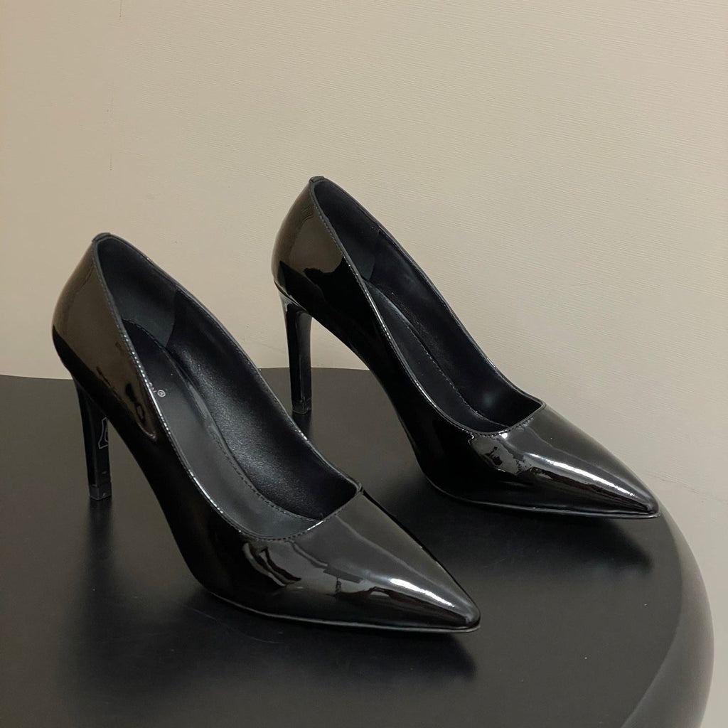 LV GALA High Heels Series Shoes 85mm Black Patent Leather 534542