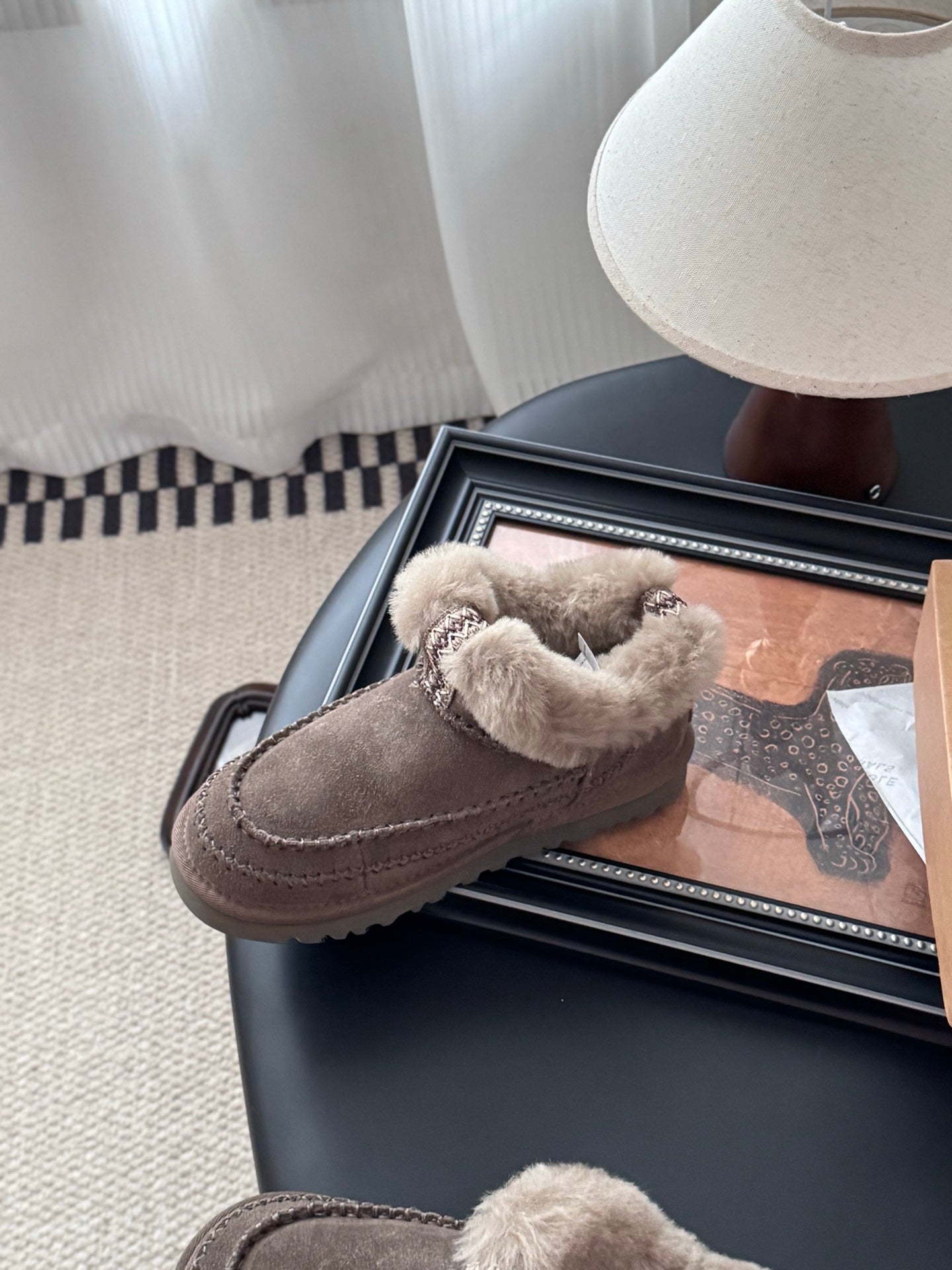 UGG Classic Ultra Mini Alpine Boots Coffeee Wool Suede 508054