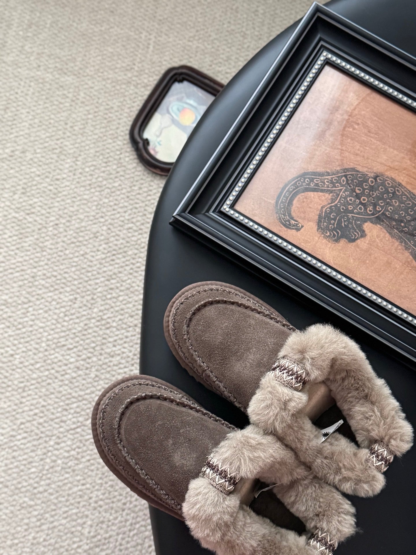 UGG Classic Ultra Mini Alpine Boots Coffeee Wool Suede 508054