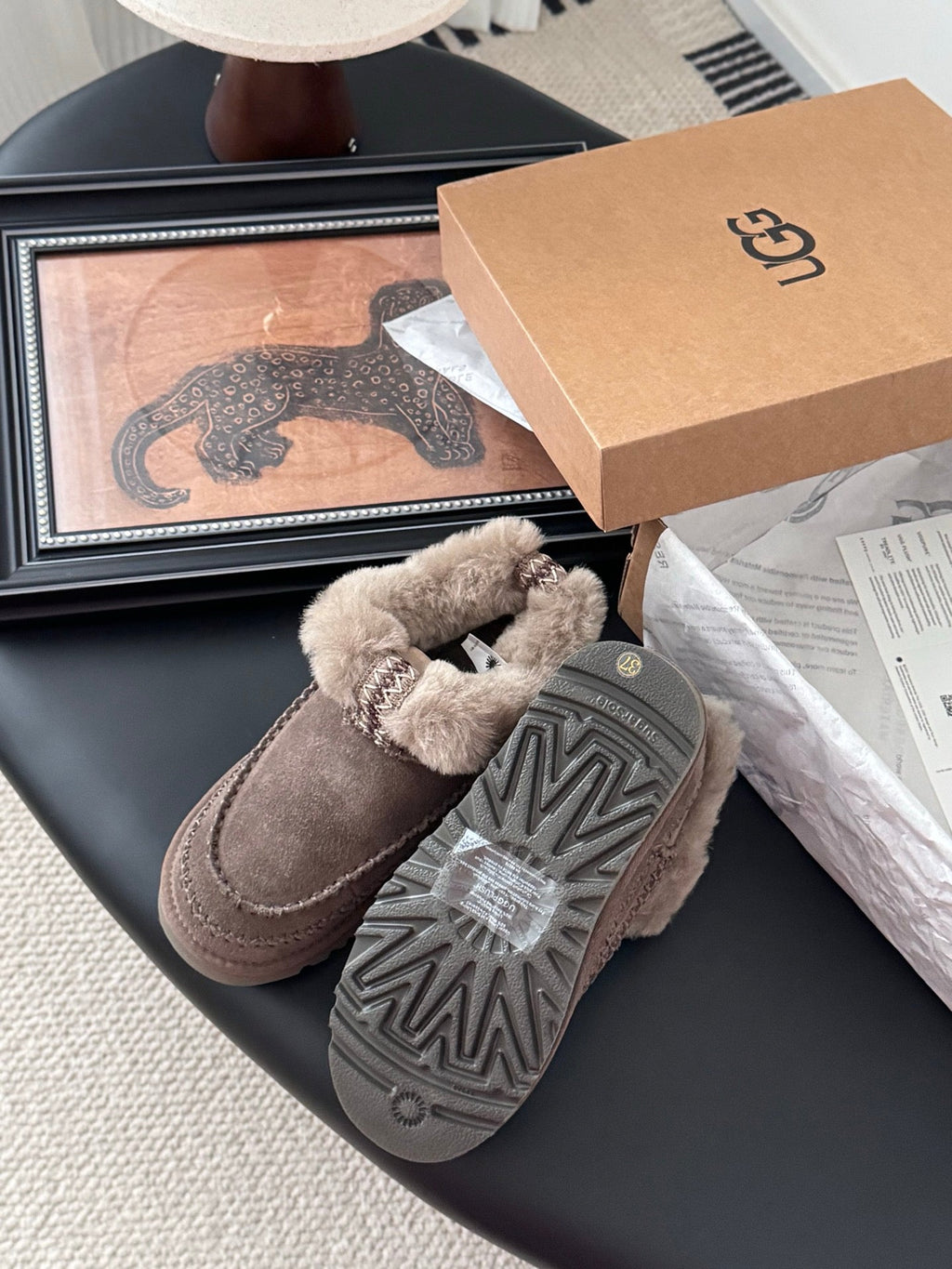 UGG Classic Ultra Mini Alpine Boots Coffeee Wool Suede 508054