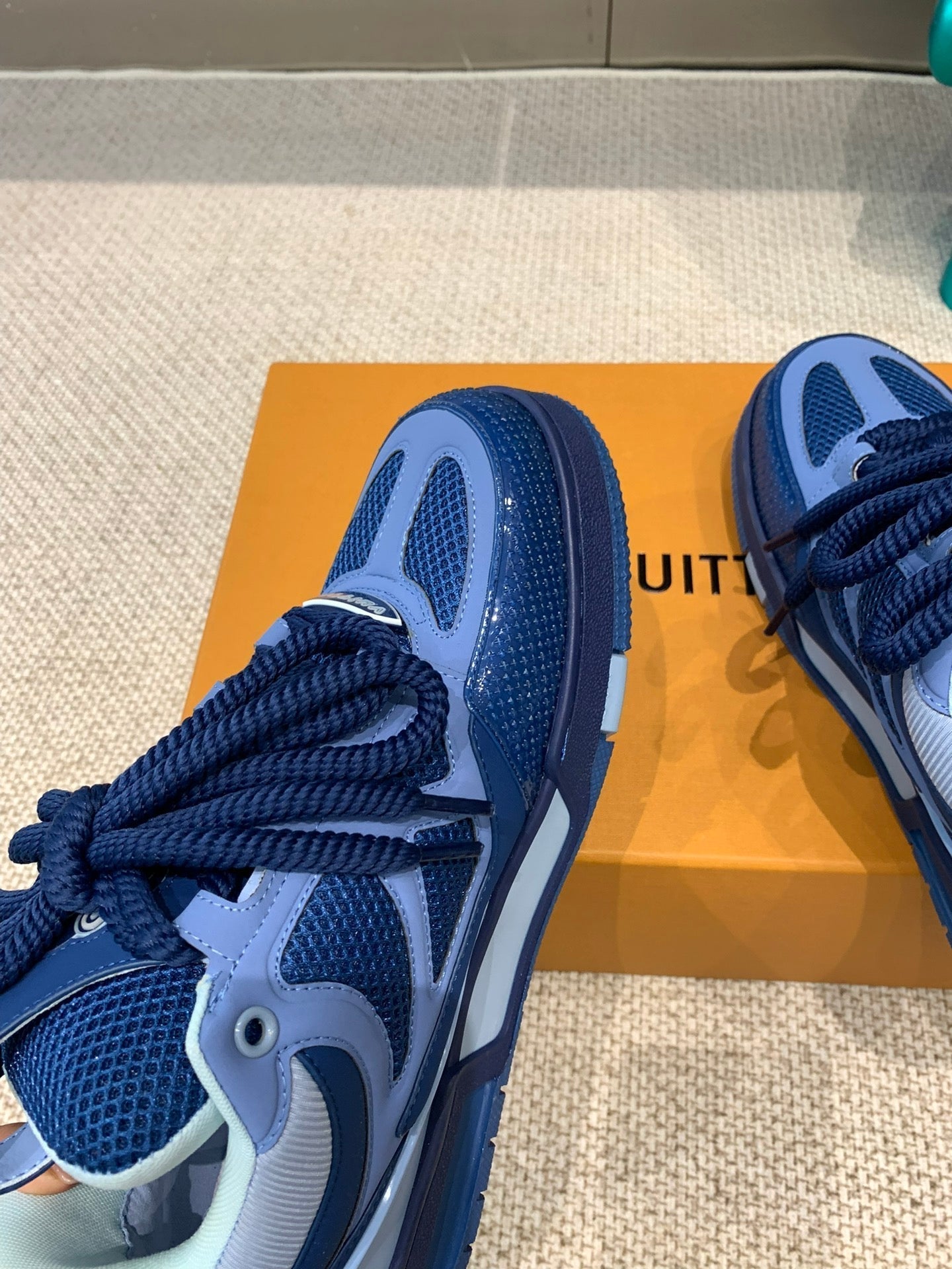 LV Skate Sneaker Dark Blue Cowhide
