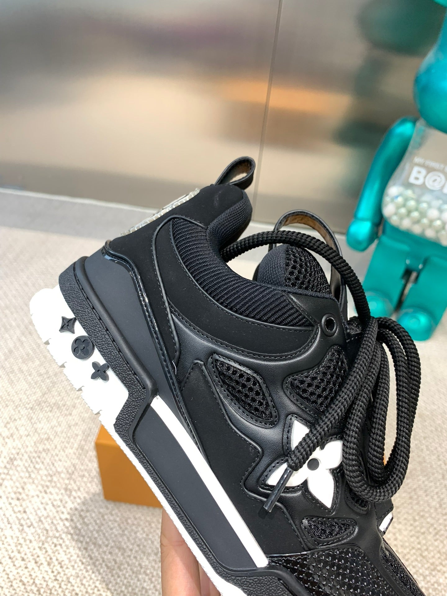 LV Skate Sneaker Black Cowhide