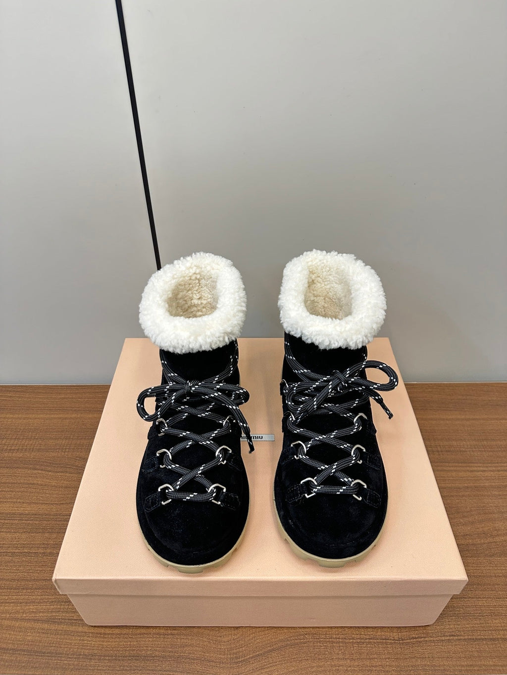 Miu Ankle Boots Black  Suede