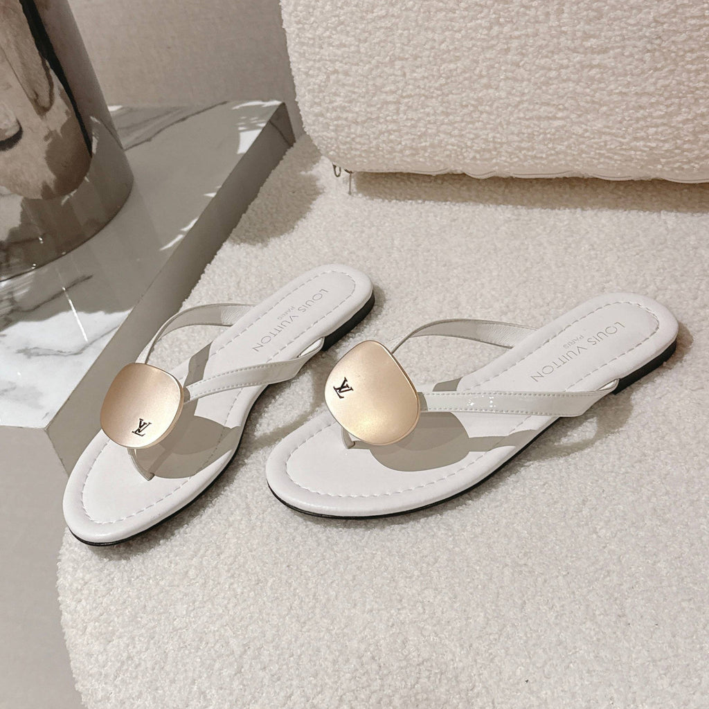 LV Sunkiss Mules White Sheepskin 840386