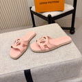 LV Isola Flat Mule Espadrille Light Pink Cowhide 847119