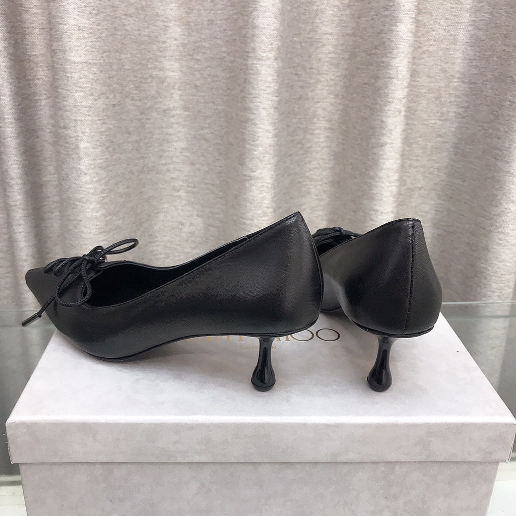 Jimmy 25 Pump High Heels 50mm Black Cowhide 240005