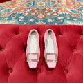 Viv Ballet Flats Pink Imported Lambskin 247129