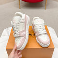 LV Trainer Sneaker White Pink Cowhide 859358