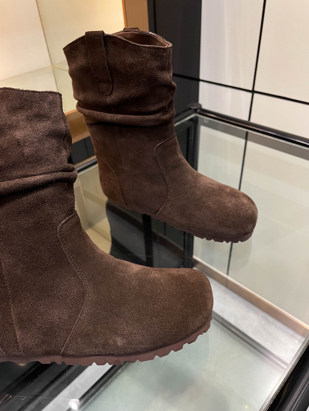 UGG Tasman Boots Dark Brown Suede 527289