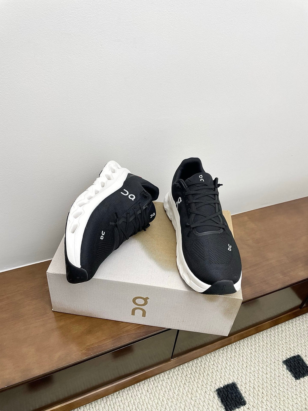 Loewe 26s Cloudsolo Sneakers Black White Recycled Polyester
