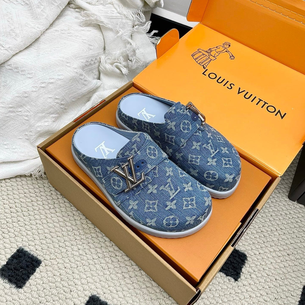 LV Easy Mules Blue Denim 845269
