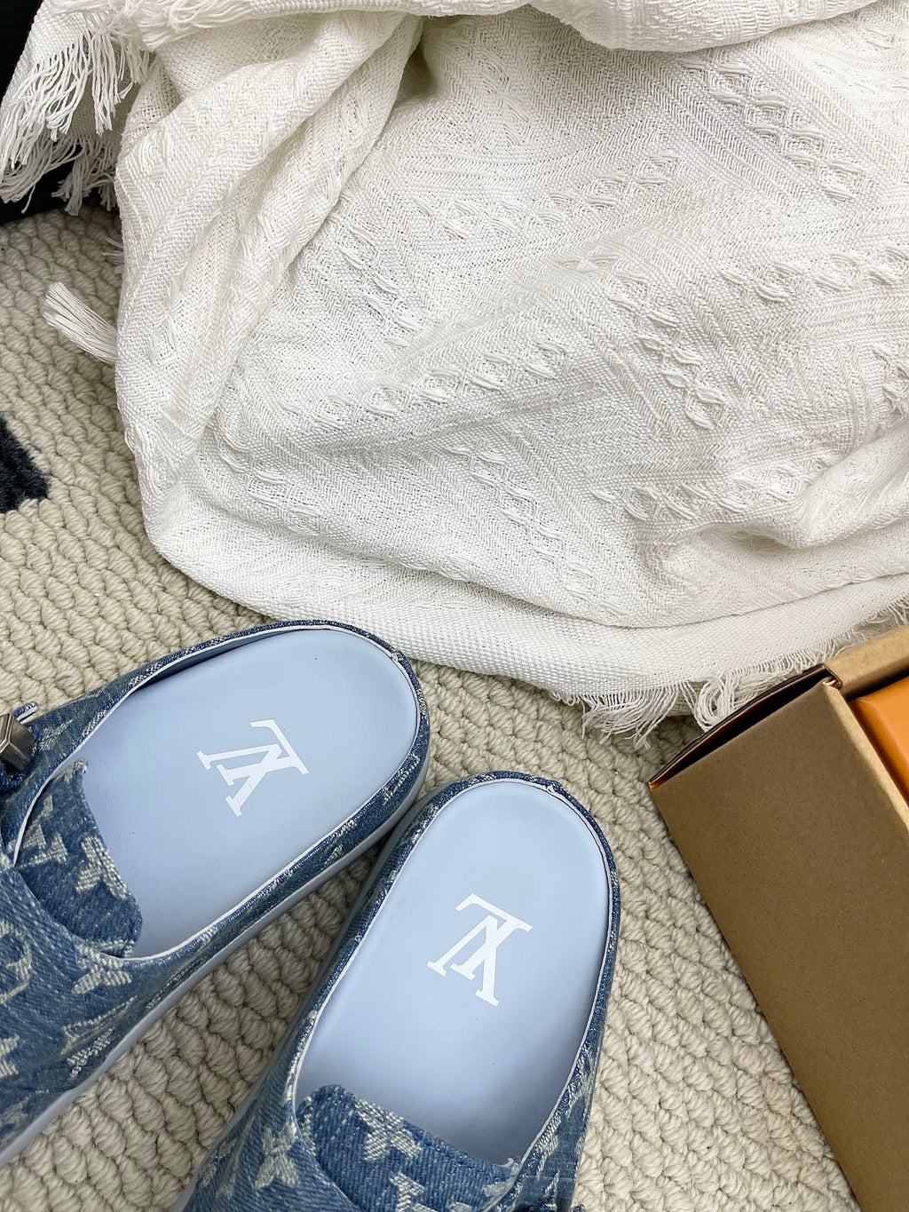 LV Easy Mules Blue Denim 845269