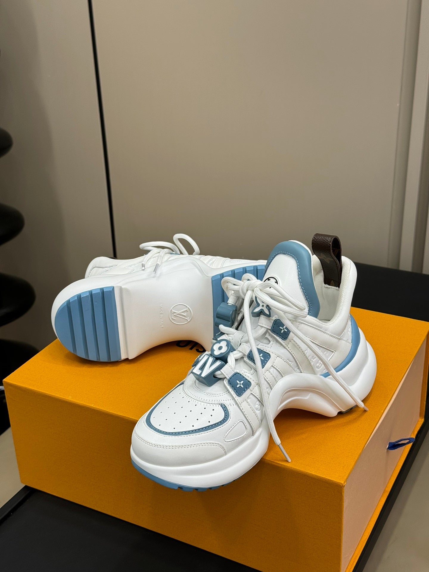 LV Archlight Sneaker White Mix Blue Calfskin
