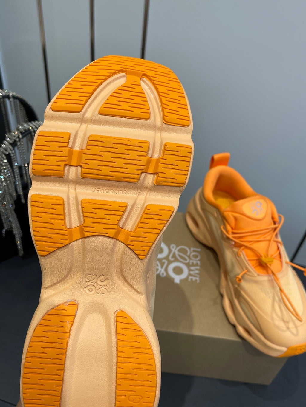 Loewe x On Cloudsolo Sneakers Orange Polyester and Mesh 533483