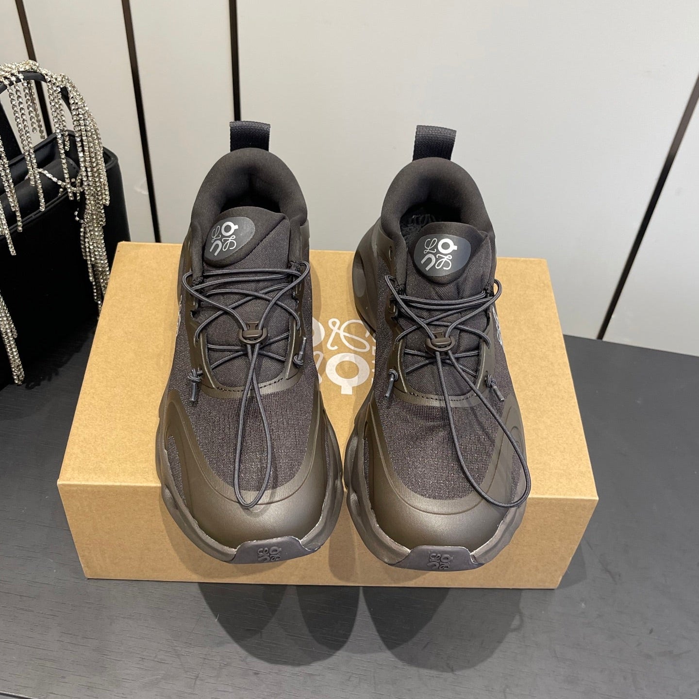 Loewe x On Cloudsolo Sneakers Brown Polyester and Mesh 533487