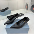 PRA 26S Pointed Toe High Heels 55 Black Cowhide 627135