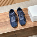 The Row  Sneakers Navy Blue Mesh And Cowhide 330593