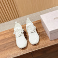Jimmy Veles Pearl-Embellished Sneakers White Lace Rubber 400160