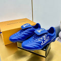 LV 25C Sneaker LV Footprint Soccer Blue Cuir de Veau uni 219932