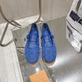 LV Romy Flat Ballerina Blue Mesh 849382