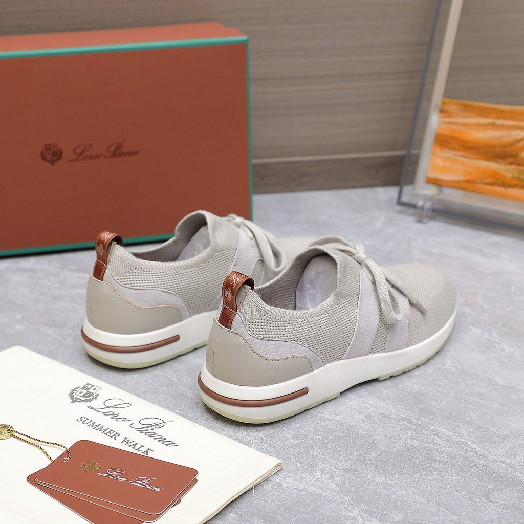 LP lady Flexy Walk Sneaker Power Pearl Wool And Calfskin 310452
