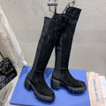 SW  Soho Knee-High Boot Black Suede 554357