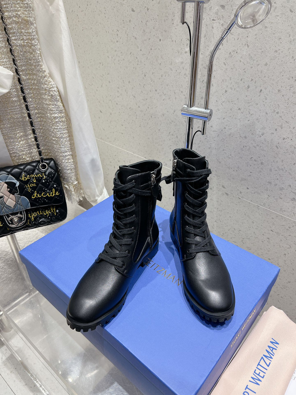 SW  Mckenzee Boot with Buckle Black Leather 554362