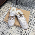 Miu Balance 530 SL Sneakers Fleece Lining White Retro Suede