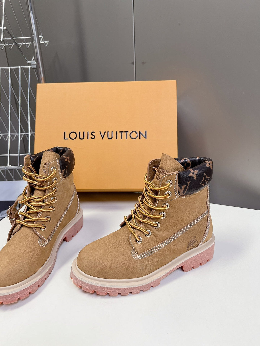 LV x Timberland Ankle Boot Brown Cowhide