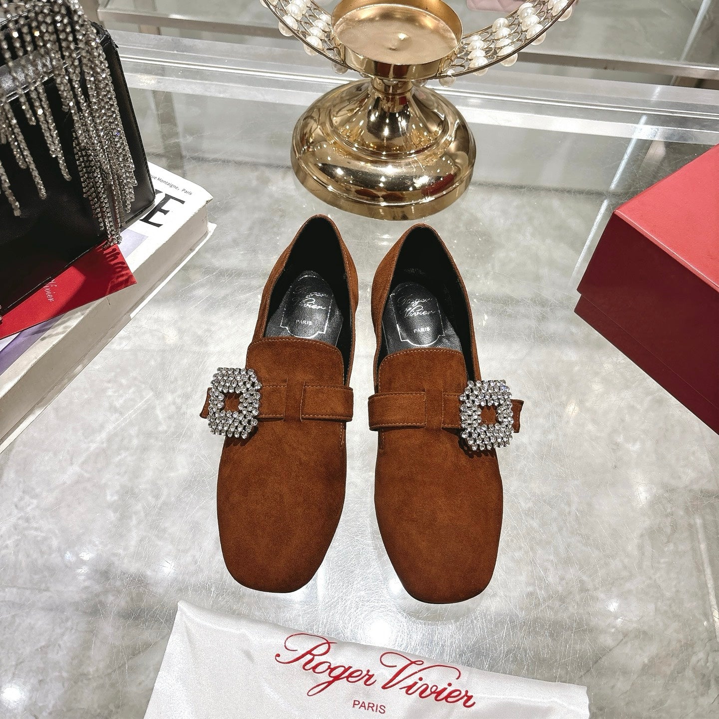 Viv 25 Loafer Dark Brown Cowhide Lambskin 317470