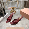 Miu Mules With Buckle Patent Leather 751337